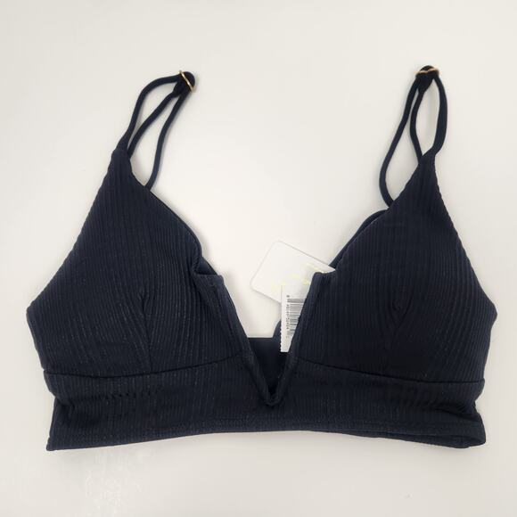 L*Space Siren Bikini Top in Black Size XS NWT Wired V - Picture 3 of 6